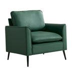 Poltrona accentuata moderna verde da 25,99 con cuscini e guanciali morbidi