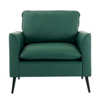 Poltrona accentuata moderna verde da 25,99 con cuscini e guanciali morbidi