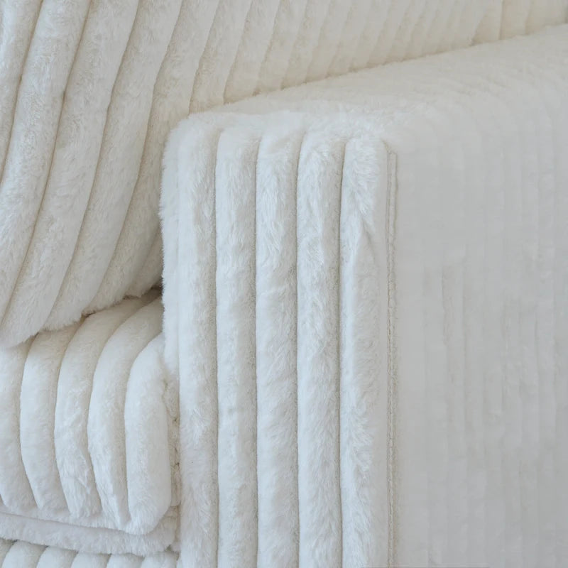 Divano componibile modulare, divano a V convertibile per soggiorno, comodo divano modulare a 5 posti con chaise longue e pouf