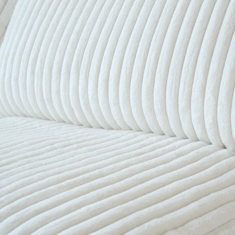 Divano componibile modulare, divano a V convertibile per soggiorno, comodo divano modulare a 5 posti con chaise longue e pouf