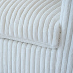 Divano componibile modulare, divano a V convertibile per soggiorno, comodo divano modulare a 5 posti con chaise longue e pouf