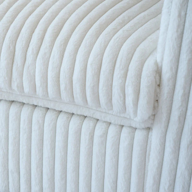 Divano componibile modulare, divano a V convertibile per soggiorno, comodo divano modulare a 5 posti con chaise longue e pouf