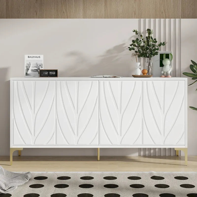 Madia con 4 ante e sistema push-to-open, 60 pollici