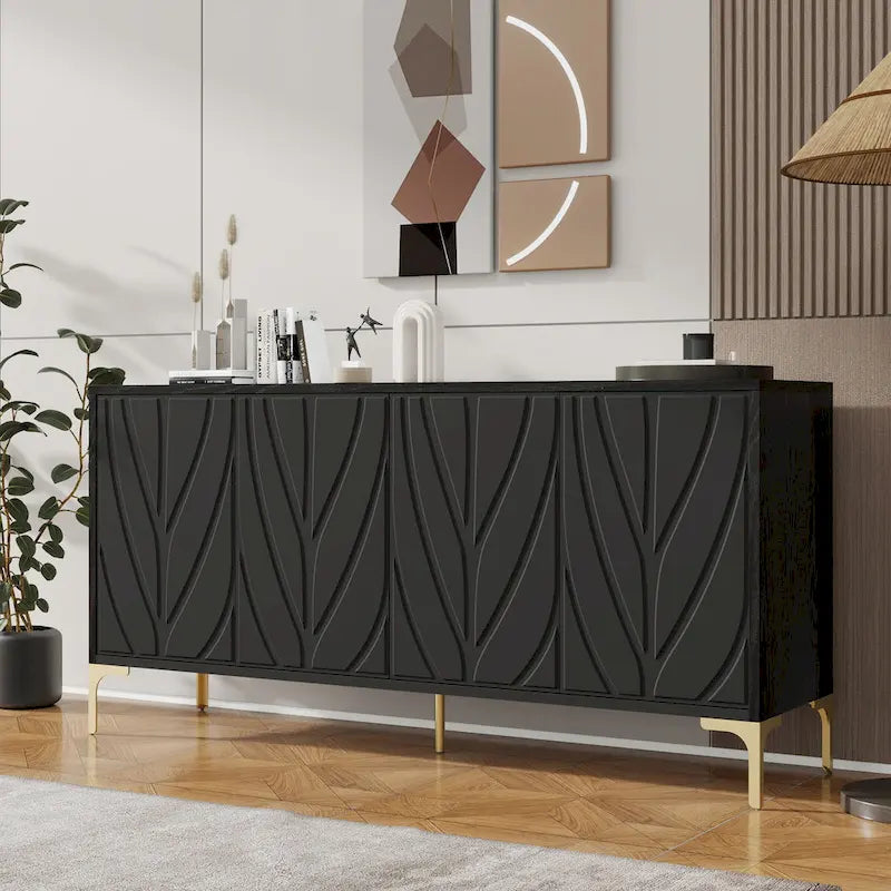 Madia con 4 ante e sistema push-to-open, 60 pollici