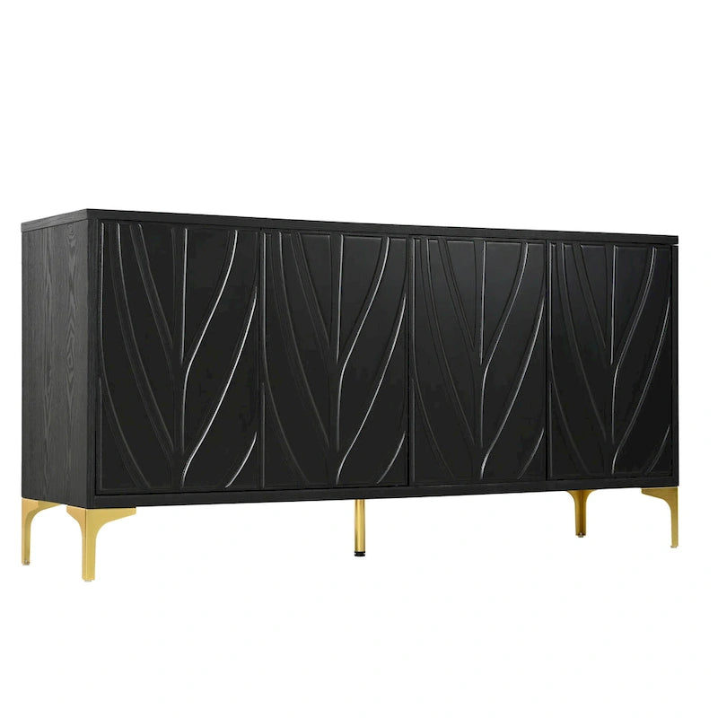 Madia con 4 ante e sistema push-to-open, 60 pollici