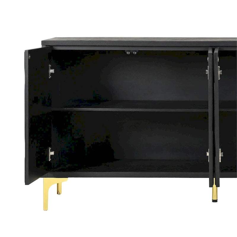 Madia con 4 ante e sistema push-to-open, 60 pollici