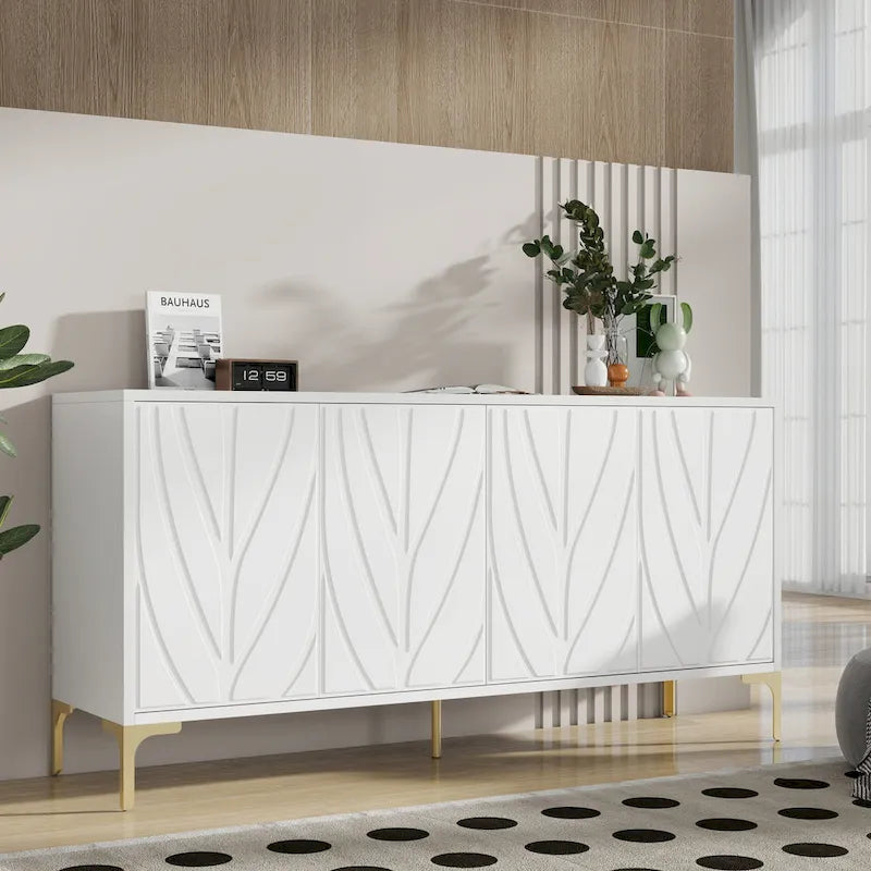 Madia con 4 ante e sistema push-to-open, 60 pollici