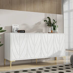 Madia con 4 ante e sistema push-to-open, 60 pollici