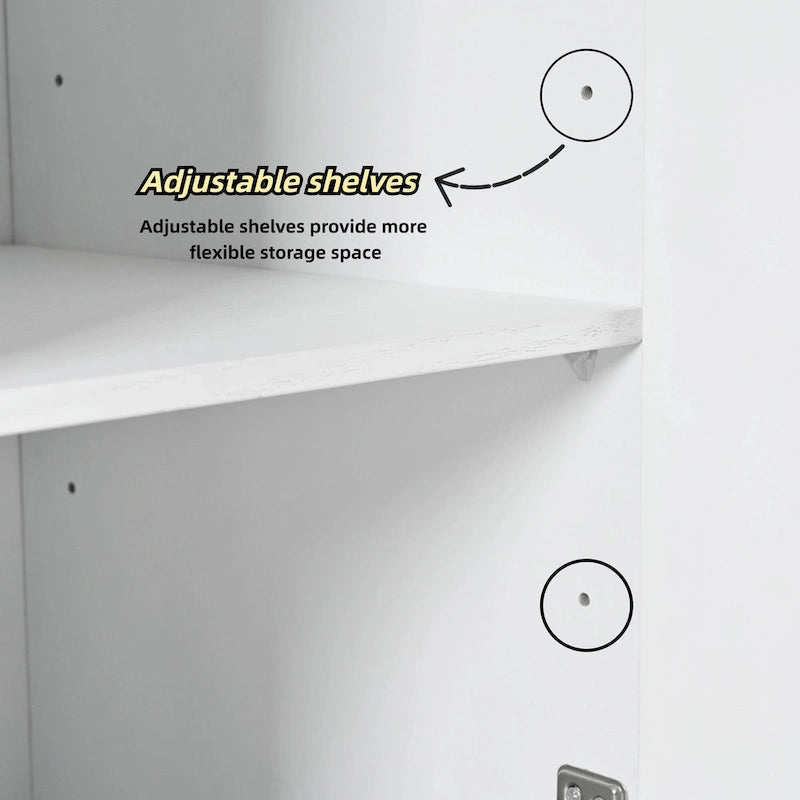 Madia con 4 ante e sistema push-to-open, 60 pollici
