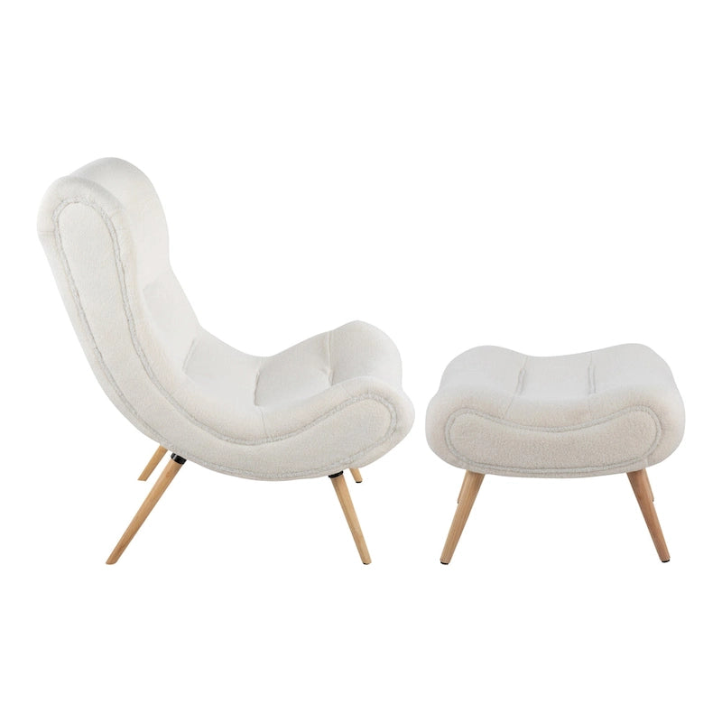 Sedia Grega con Pouf