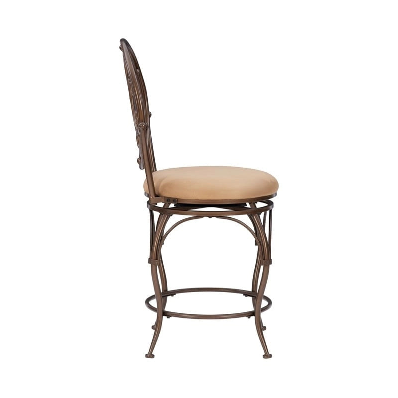 Sgabello da bancone con schienale rotondo, alto e robusto