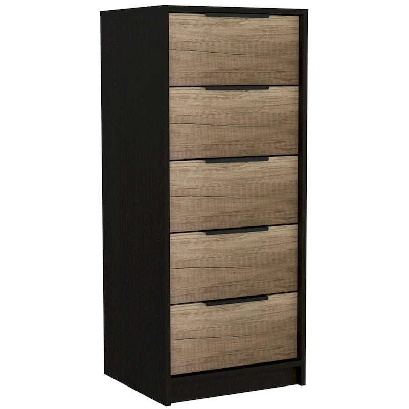 Comodino verticale a 5 cassetti