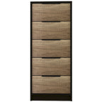 Comodino verticale a 5 cassetti