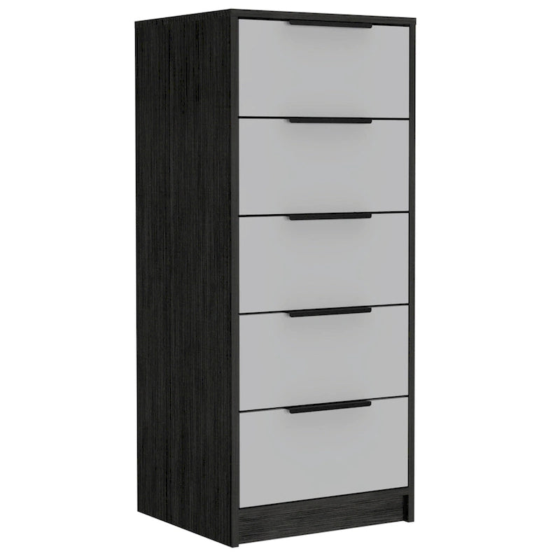 Comodino verticale a 5 cassetti
