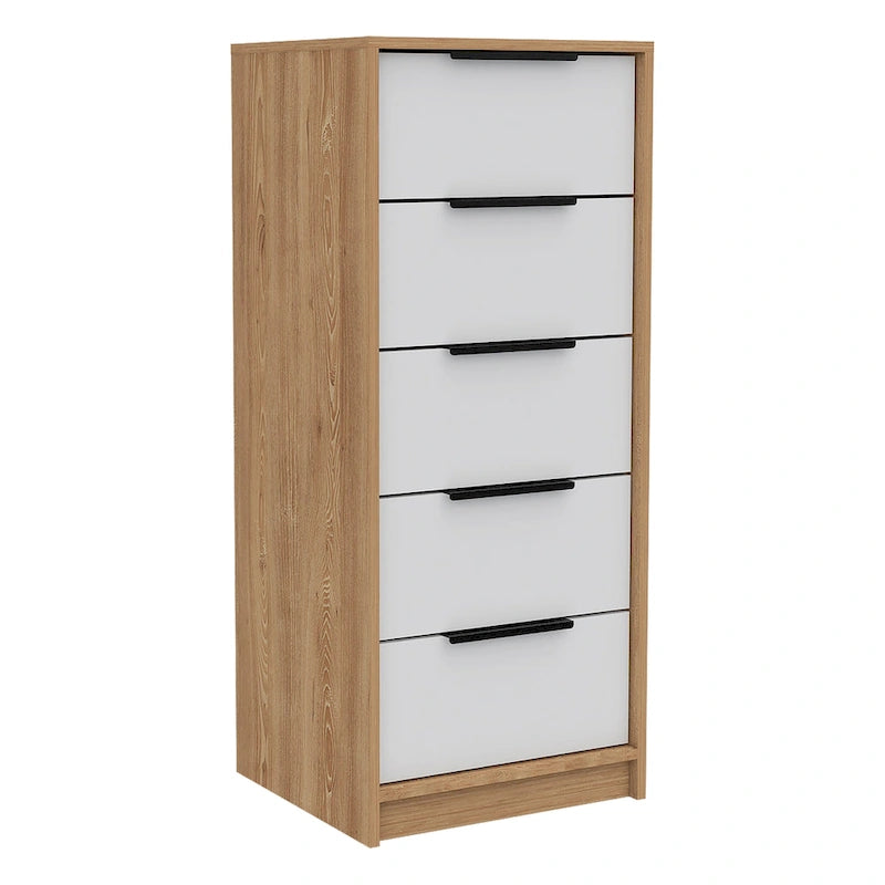 Comodino verticale a 5 cassetti