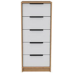 Comodino verticale a 5 cassetti