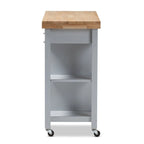 Carrello da cucina in legno grigio Muckross Farmhouse
