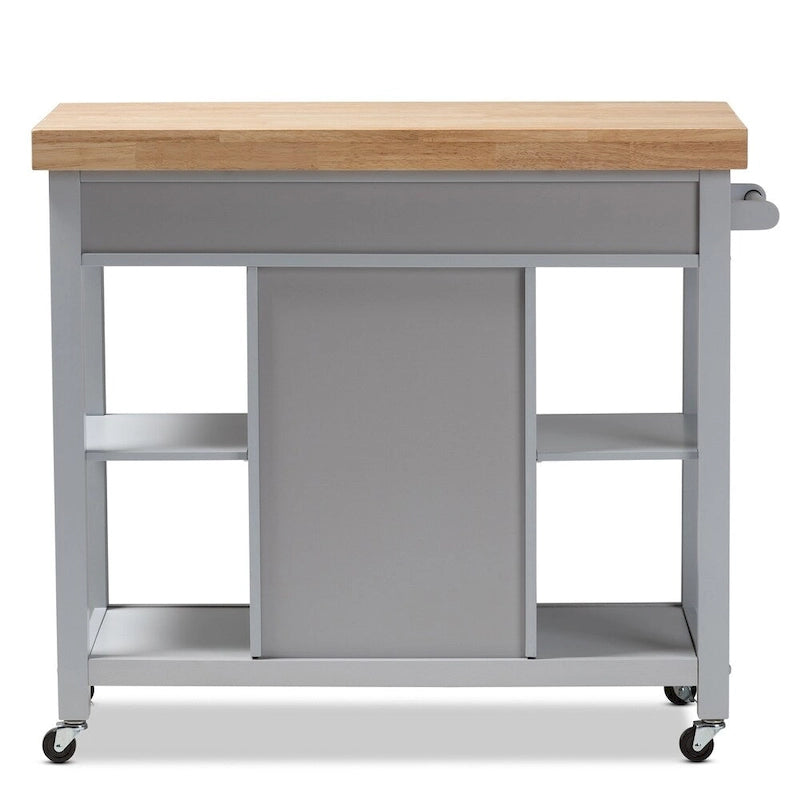 Carrello da cucina in legno grigio Muckross Farmhouse