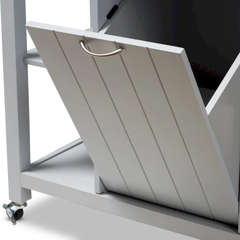 Carrello da cucina in legno grigio Muckross Farmhouse