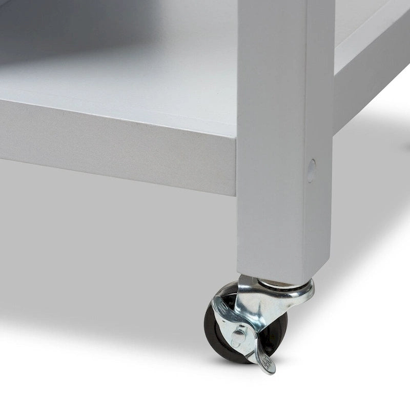 Carrello da cucina in legno grigio Muckross Farmhouse
