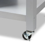 Carrello da cucina in legno grigio Muckross Farmhouse