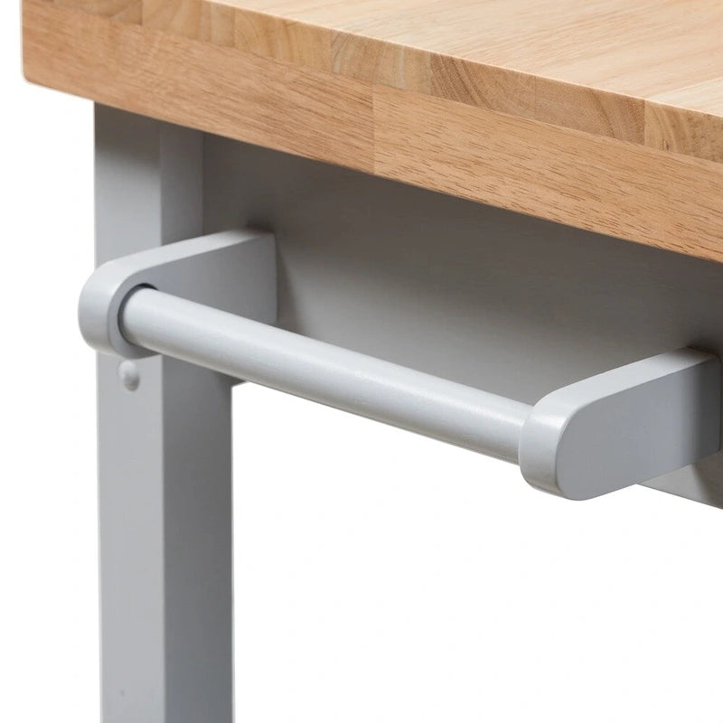 Carrello da cucina in legno grigio Muckross Farmhouse