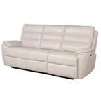 Divano reclinabile elettrico in pelle primo fiore Durham Ivory