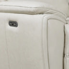 Divano reclinabile elettrico in pelle primo fiore Durham Ivory