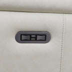 Divano reclinabile elettrico in pelle primo fiore Durham Ivory