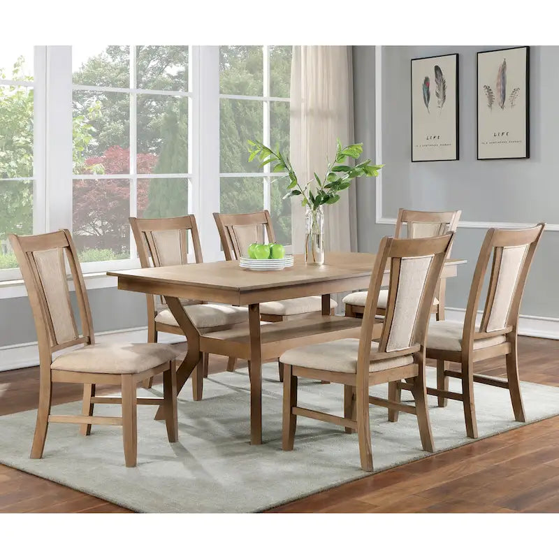 Dionne Set da Pranzo 7 Pezzi con Sedie e Contenitore