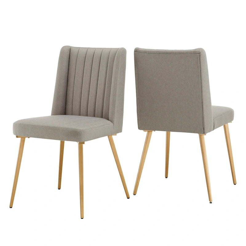Sedia da pranzo Jose Gold Finish (confezione da 2)