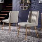 Sedia da pranzo Jose Gold Finish (confezione da 2)