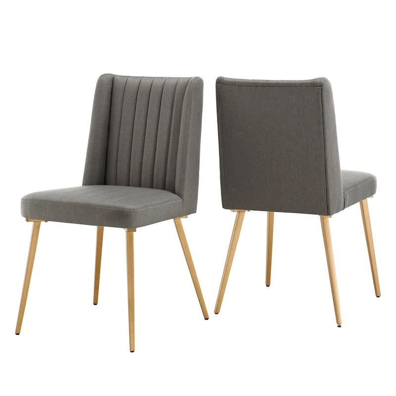 Sedia da pranzo Jose Gold Finish (confezione da 2)