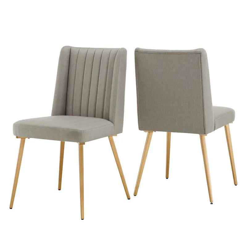Sedia da pranzo Jose Gold Finish (confezione da 2)