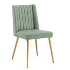 Sedia da pranzo Jose Gold Finish (confezione da 2)