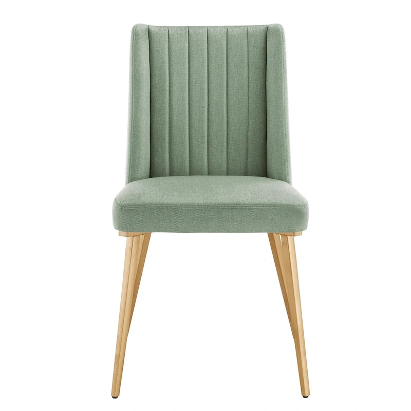 Sedia da pranzo Jose Gold Finish (confezione da 2)