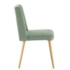 Sedia da pranzo Jose Gold Finish (confezione da 2)