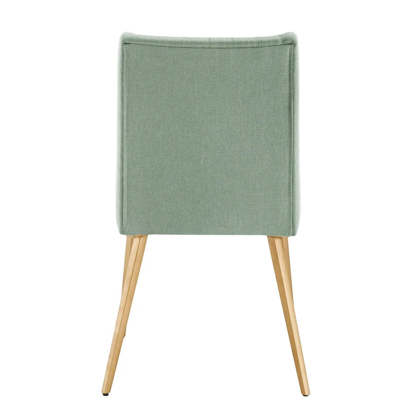 Sedia da pranzo Jose Gold Finish (confezione da 2)