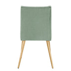 Sedia da pranzo Jose Gold Finish (confezione da 2)