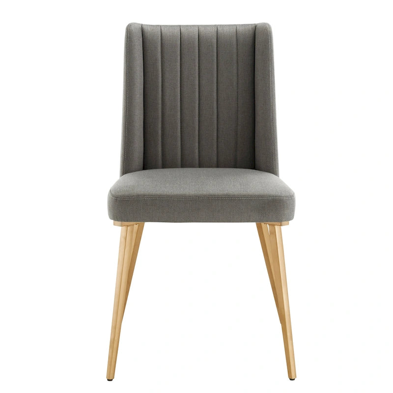 Sedia da pranzo Jose Gold Finish (confezione da 2)