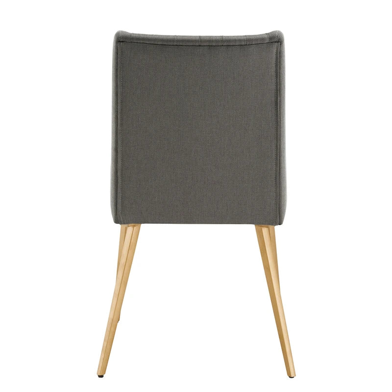 Sedia da pranzo Jose Gold Finish (confezione da 2)
