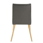 Sedia da pranzo Jose Gold Finish (confezione da 2)