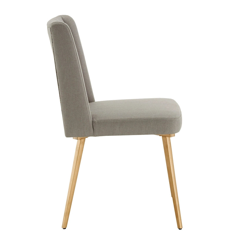 Sedia da pranzo Jose Gold Finish (confezione da 2)