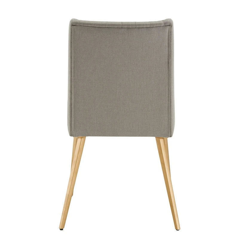 Sedia da pranzo Jose Gold Finish (confezione da 2)