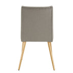Sedia da pranzo Jose Gold Finish (confezione da 2)