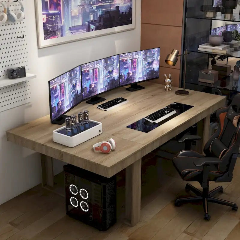 Tavolo da riunione moderno per ufficio, scrivania per computer 86.6X47.2