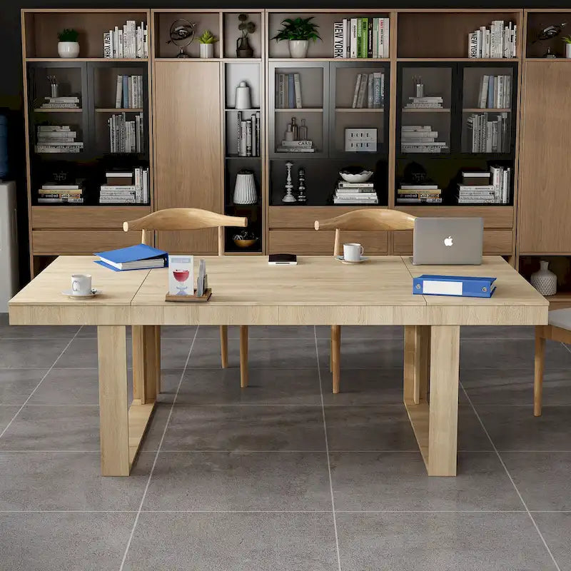 Tavolo da riunione moderno per ufficio, scrivania per computer 86.6X47.2