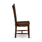 Tavolo da pranzo moderno con tavolo rettangolare in legno e sedie da pranzo, mogano (Opzione pezzi)