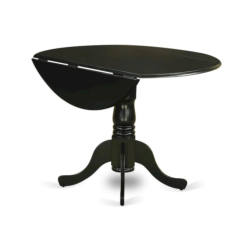 Tavolino da Pranzo a 3 Pezzi con Tavolo Rotondo e 2 Sedie da Sala da Pranzo (Opzioni di Finitura)