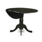 Tavolino da Pranzo a 3 Pezzi con Tavolo Rotondo e 2 Sedie da Sala da Pranzo (Opzioni di Finitura)